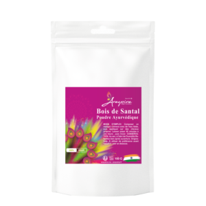 Chandan - Bois de Santal poudre vegan ayurvédique indienne Anazwina Maroc