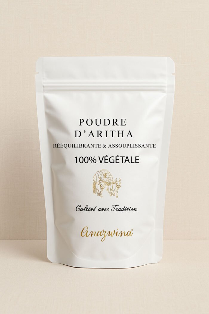 Poudre d’Aritha ayurvédique bio soin naturel lavant et équilibrant pour cheveux