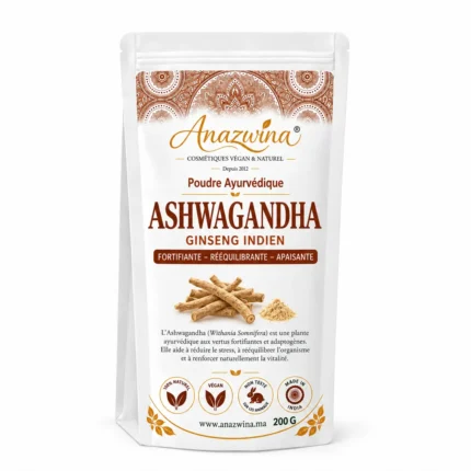 Poudre d'Ashwagandha Bio : Le Soin Revitalisant et Anti-Âge 100% Pur | Anazwina