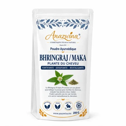 poudre de bhringraj bio soin anti chute et pousse Anazwina
