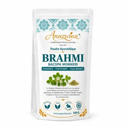 poudre de brahmi bio soin anti chute et apaisant Anazwina