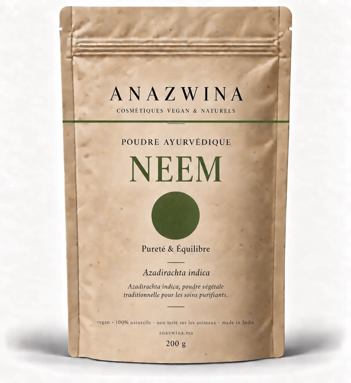 sachet-poudre-ayurvedique-neem-anazwina-200g NEEM 200g – Image 1