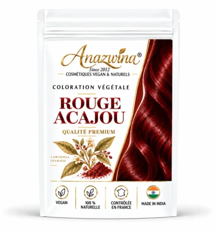 Sachet de coloration végétale Rouge Acajou Anazwina