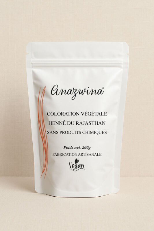 HENNE DU RAJASTHAN COLORATION NATURELLE ANAZWINA 200G