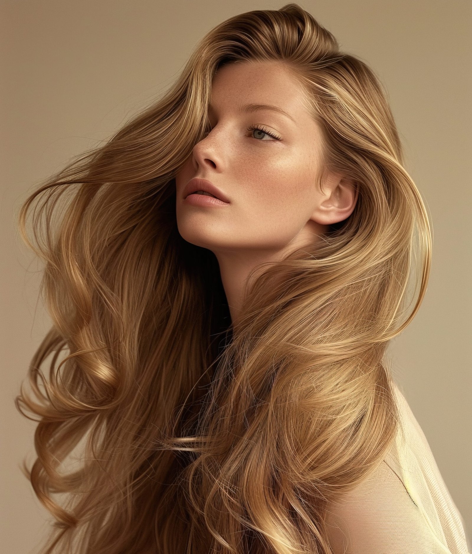 Coloration naturelle blond doré anazwina